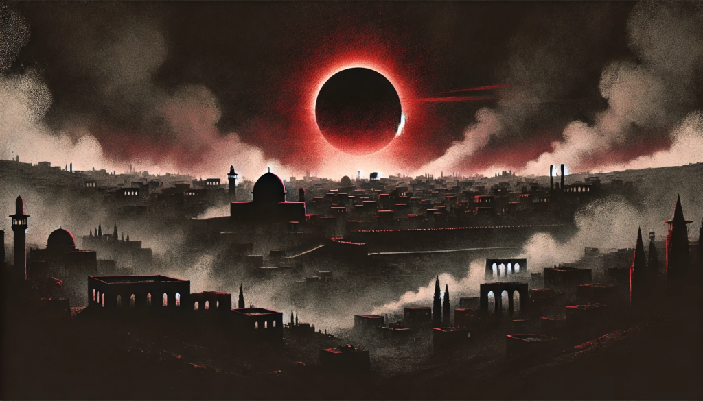 Sonnenfinsternis über Jerusalemf